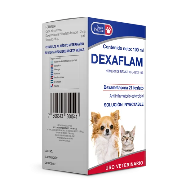 Dexaflam Solución Inyectable 100ml - Pet's Pharma Dexaflam Solución Inyectable 100ml - Pet's Pharma